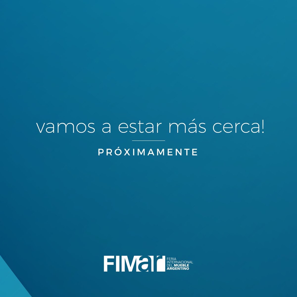 FIMAROficial's tweet photo. Algo nuevo está llegando en Fimar
·
·
·
______
Seguinos en 👉 @FIMAROficial
______

#fimar #feria #muebles #muebleargentino https://t.co/eZQTvUjxT2
