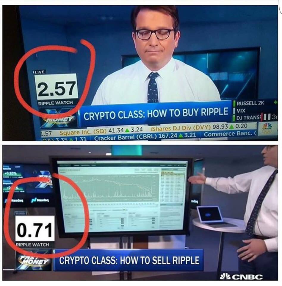 What's the next mistake? Buying bitcoin and making stupid trades on December 2017. WOOOOO boy I never felt what dying felt like but that was pretty close. I even bought Ripple at $3, shortly before  @CNBCFastMoney tried to sell it after a casual 10x ...Sold it at $0.2 (4/N)
