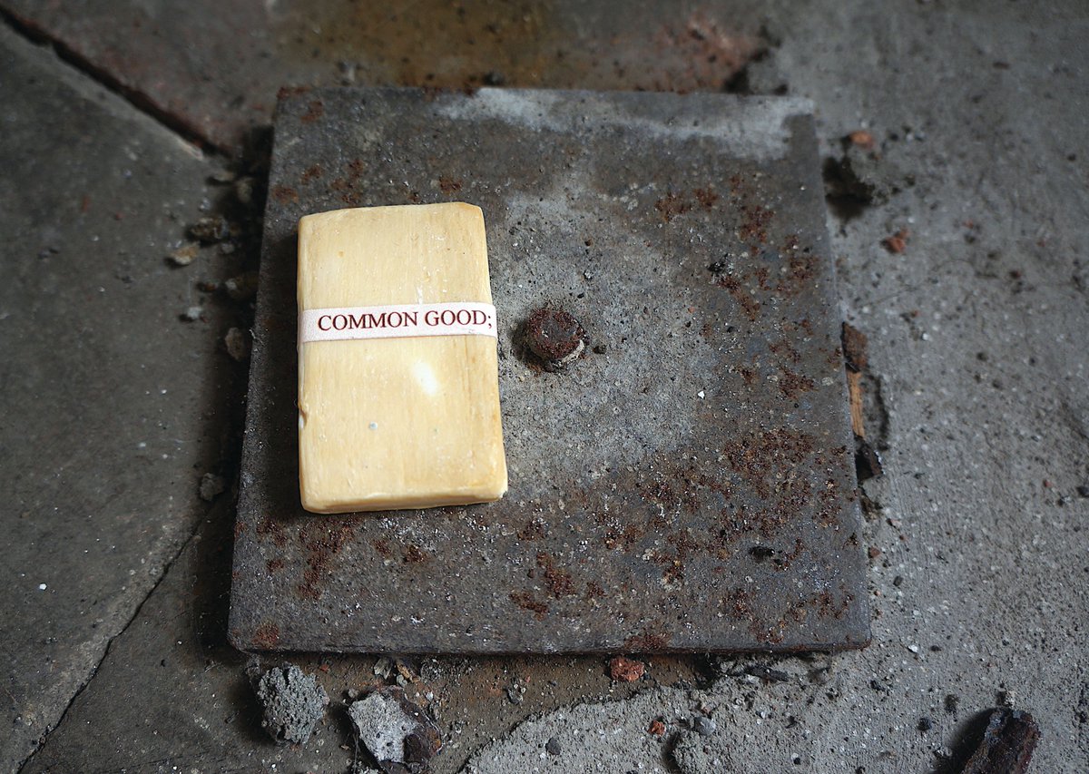 SPPresearch's tweet photo. Artist Maureen Gamble’s response to the Soapworks involved collecting and then photographing used soap bars that “contain individual and collective memories shaped and formed through time, yet all are connected through the function of working together for the common good.” https://t.co/1L1gIkfwgV