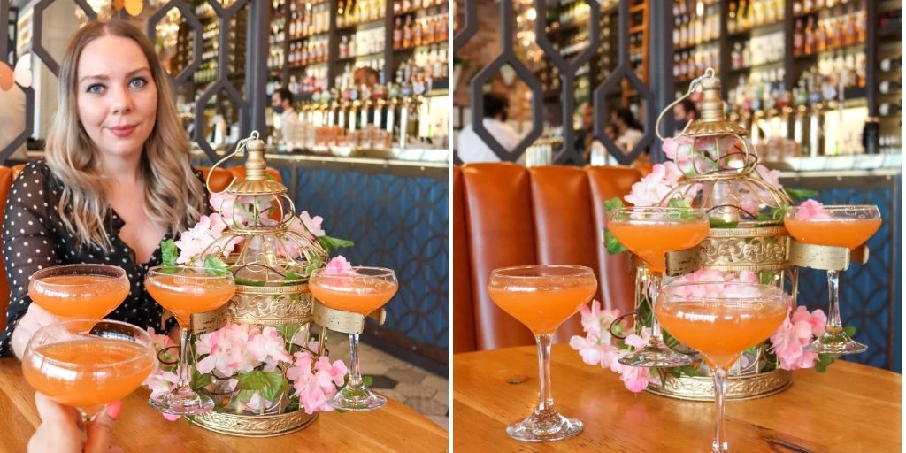 SianVictoriaUK's tweet photo. ad 🌺Blossom Birdcage Sharer @allbarone 🌺 We had the vodka, watermelon, raspberry &amp; rose cocktail 😍 (there are 3 drinks to choose from and it serves 4). It made a lovely evening catching up with my fav ❤️ #BirdcageSharer #allbarone #birmingham #cocktails https://t.co/90vAIGtjS1