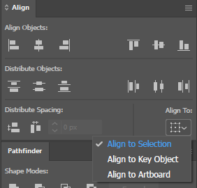 ChrisGannon's tweet photo. Adobe Illustrator FINALLY has contextual alignment. Before you had to manually change 'Align to:' to either Selection or Artboard. Now if you select one element it checks Artboard and if you select more than one element it checks Selection. https://t.co/4lZxuHz6v6