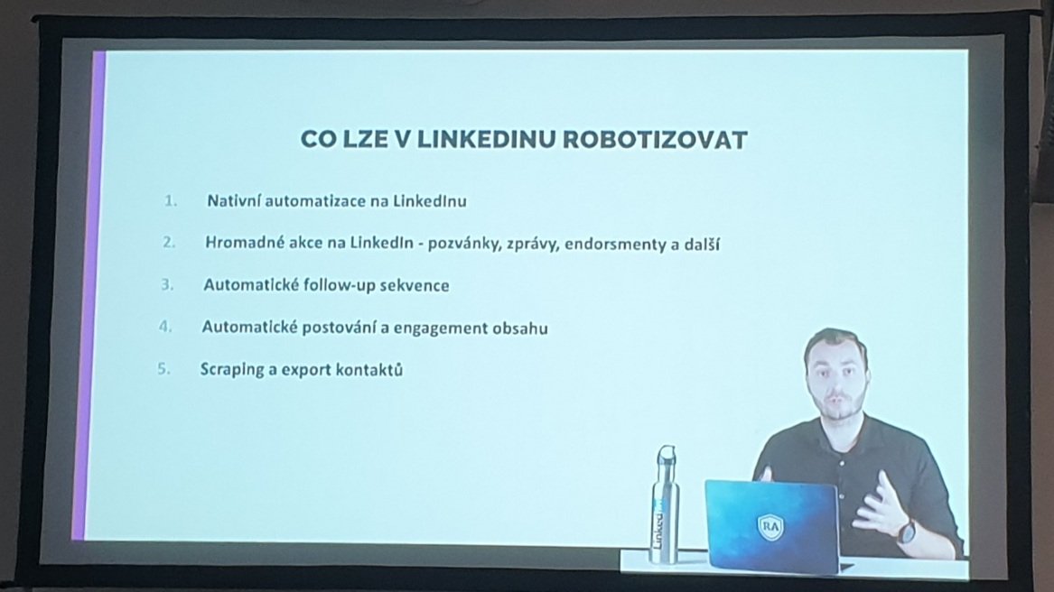 dotidotofficial's tweet photo. Dnes jsme na Linkedin Summitu 2020. A protože je automatizace naše druhé jméno, hodí se sdílet slide ze super prezentace od @JosefKadlec. Aneb co lze na Linkedinu automatizovat. #automation #lisummit https://t.co/DKLh1TNDRh