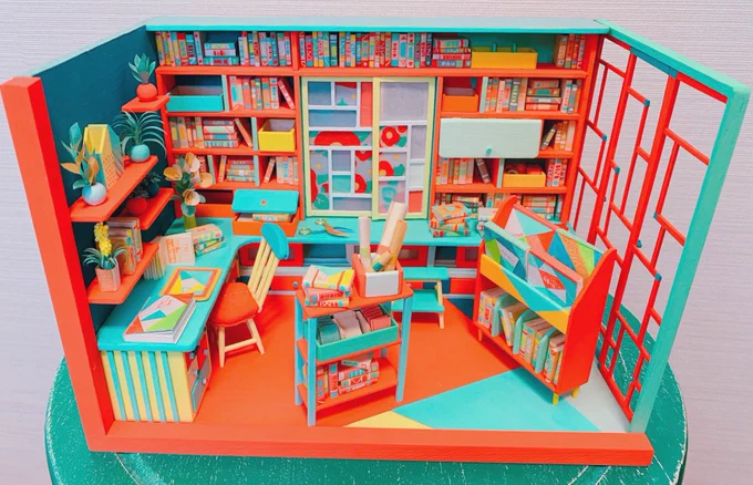 room:2
ある絵描きの部屋を作った 