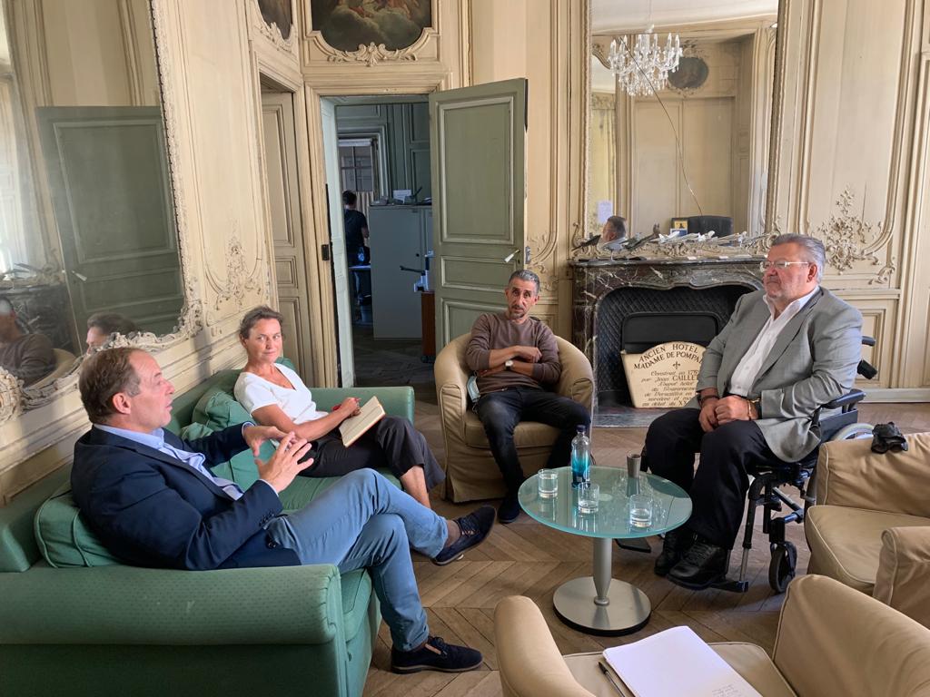 PToulmet's tweet photo. Visite de l'école européenne de sécurité privée #EESP. 
Les enjeux de la sécurité nécessitent de former de plus en plus de jeunes, notamment dans la perspective des JO #Paris2024 et des 30 000 recrutements d'agents de sécurité prévus. https://t.co/oXt7QLuoEK