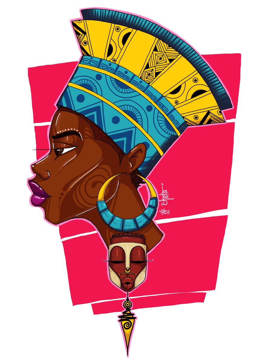 Chelzcherry's tweet photo. @TheNoisyPencil I am an illustrator with interest in African culture and design. https://t.co/bNVRTjp89v