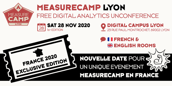 MeasureCampLYON's tweet photo. #measurecamplyon - Save the date!!! - Sat 28 nov
🇫🇷 Nouvelle date ! L’équipe MeasureCamp Paris rejoint celle de Lyon pour organiser le seule MeasureCamp 2020 en France
🇬🇧 Yes yes yes! Paris orga team joins Lyon to organize an exclusive MeasureCamp in France https://t.co/S2kXqn8VuD