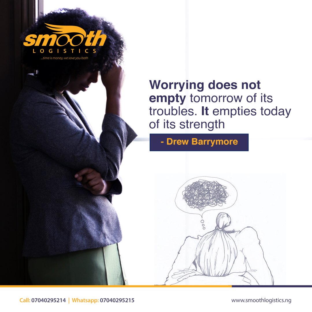 SmoothLogistics's tweet photo. Worry less! It only empties today of its strength.

Have a great week!

#MondayMotivation #mondaythoughts #SmoothLogistics https://t.co/eokme5DxmN