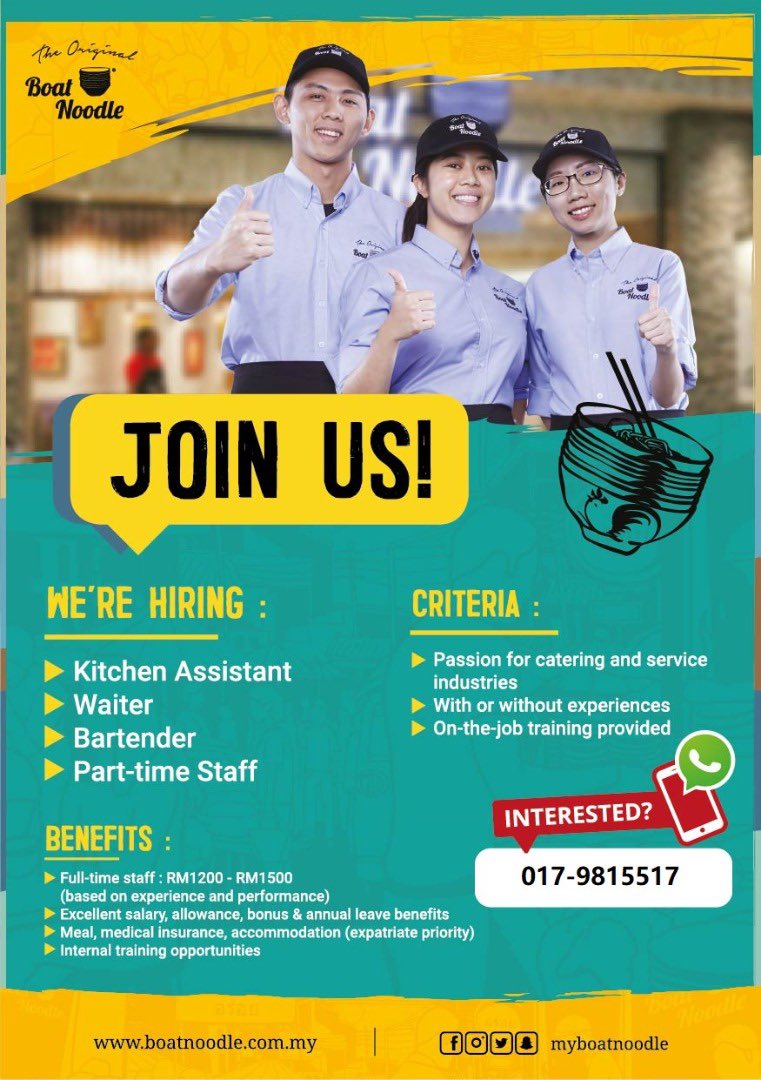 dcaaboom's tweet photo. Kepada yang sedang mencari kerja di Putrajaya boleh hubungi no dalam iklan dibawah. Mohon bantuan untuk panjangkan kepada pencari rezeki diluar sana https://t.co/fFHhfmVrWr @Twt_Cyberjaya @tweetputrajaya1 @Oh_KerjaKosong @Twt_IklanKerja @JobStreetMY @Neelofa https://t.co/AUbIqZMb3l