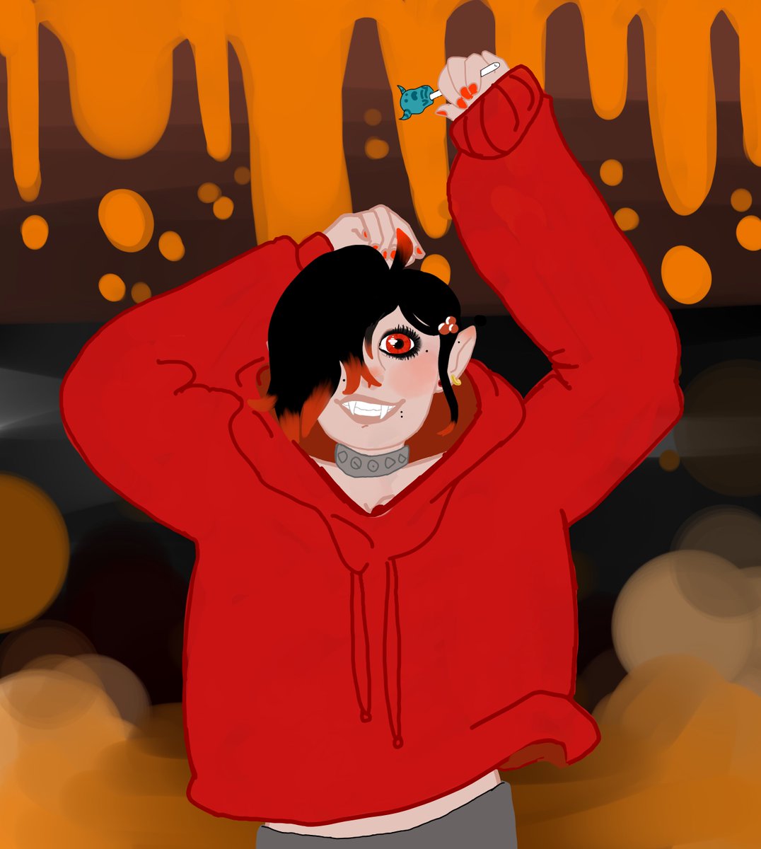 AngstyLee's tweet photo. Emiles birthday month is here! #Demon #OC #birthday https://t.co/bq8gbdKkrp