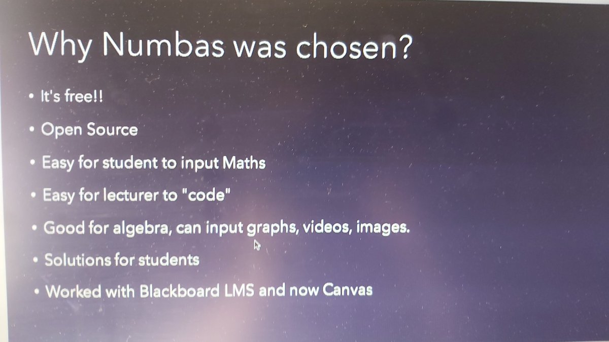 wcarey's tweet photo. Week off to a flying start (should that be #GoodStart2020 / #TùsMaith @CIT_TLU 😉) Thanks @julieccrowley @DeirdreMCasey showcasing @CITmaths @NclNumbas project and its impact on formative feedback #mathsteaching, looping in work from @DocWinstone @CarlessDavid https://t.co/zHjbfD4z6q