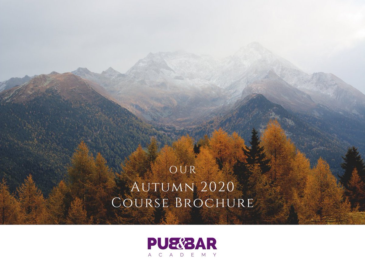 PubBarAcademy_1's tweet photo. We are incredibly proud to offer a sample of our new Autumn course brochure.  All sessions are live and tutor led, designed and built on our new virtual learning platform.  For more information and the full copy of our Autumn brochure get in touch today.
#pub #bar #hospitality https://t.co/h0tFVMB38u