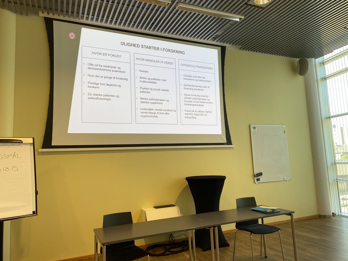 Ulighed starter i forskningen @AnneKaltoft - vigtig pointe, vi skal godt nok tænke os godt om når vi allokere penge til forskning. Og også huske at inddrage patienter i forskning!! <a href="/DagensMedicinDK/">Dagens Medicin</a>
