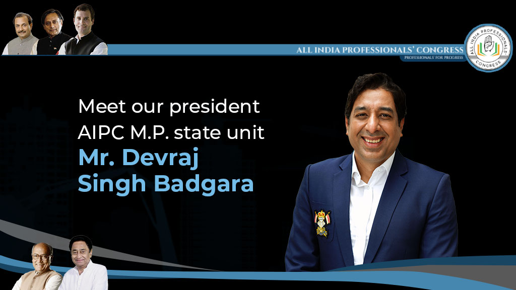 aipc_mp's tweet photo. Meet our President, Mr Devraj Singh Badgara, who shall lead us at the MP State unit of AIPC with his dynamism.

#AIPC #AllIndiaProfessionalsCongress #MadhyaPradesh #ShashiTharoor #RahulGandhi #DevrajSinghBadgara #Professionals4Congress #LeadershipWorthFollowing https://t.co/qK4sL7LxbE