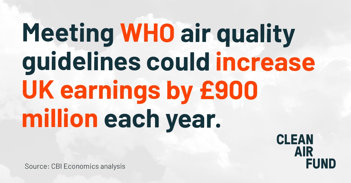 CleanAirFund's tweet image. We don’t have to choose between clean air and economic recovery. New @CBItweets analysis shows that achieving clean air will deliver economic benefits for the UK plc and individual workers.

bit.ly/3jwzpYC

#BreathingLife #WHOGuidelines #EnvironmentBill
