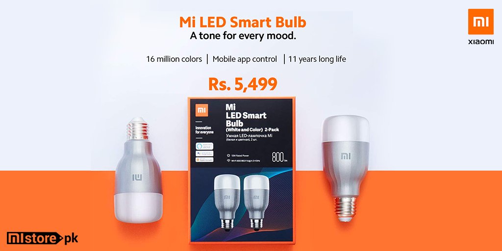 MistorePk's tweet photo. Light up your home & mood with Mi LED Smart Bulb which comes with 16 million colors & works with Google Assistant & alexa.
Shop here: https://t.co/al3V1IFFX6
#MiLEDSmartBulb #LightUpYourMood https://t.co/ljNjnwRcaU