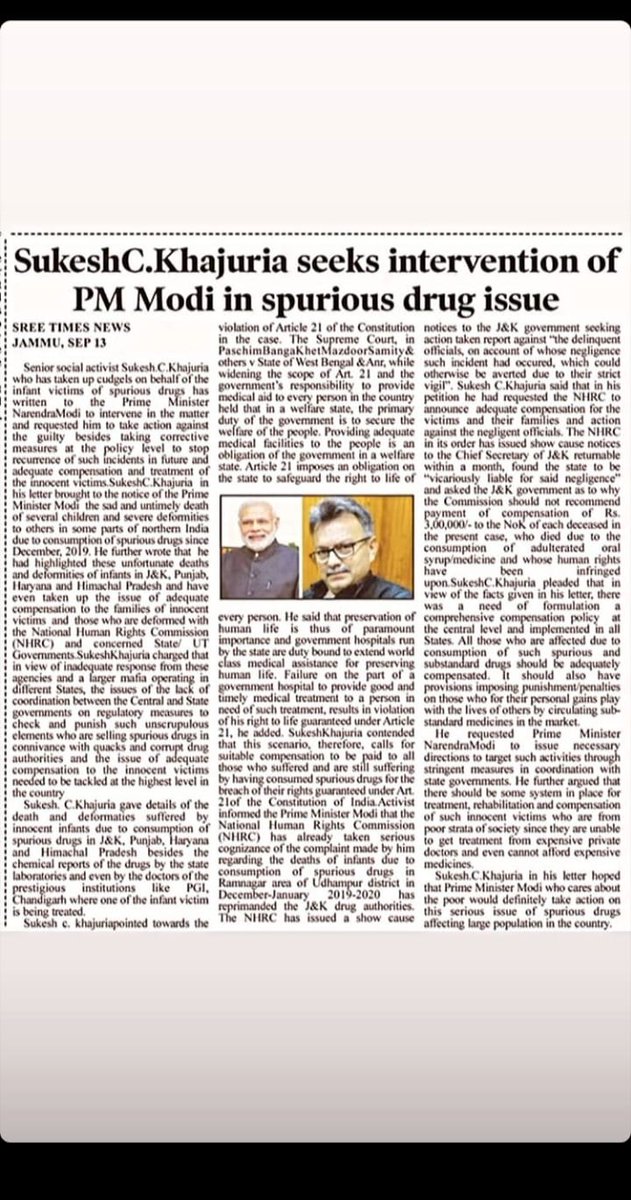 DhruvGu10989511's tweet photo. What a great work by SUKESH C. KHAJURIA SIR 
@dograjournalist https://t.co/2rK7JL4lX6