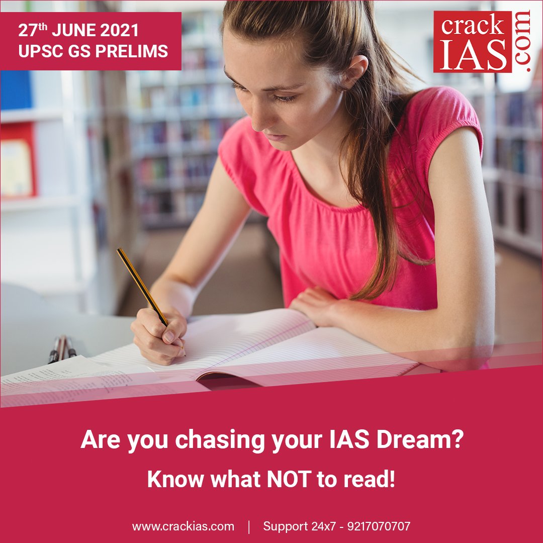 crack_academy's tweet image. 10 RED BOOKS for GS Prelims
Based on a thorough analysis of 40 years of PYQs, All NCERTs, NIOS Books and 55+ advance books and 14 sources for Current Affairs.

For details, Call 92170-70707
Visit: bit.ly/34WdLc1

#CrackIAS #GSPrelims #GSNOTES #CivilServicesAspirants