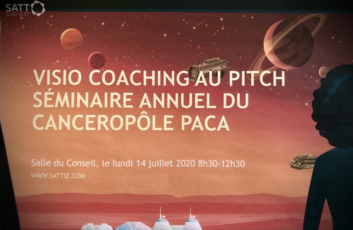 SATTse_'s tweet photo. [J-23] session 2 coaching au pitch par Éric @timetopitch @SATTse_ #CRCM #IPMC @CIML_Immunology #IRCAN #IBV pour le séminaire annuel @CanceropolePACA #satt | #WomenInSTEM #womeninscience @ReseauSATT https://t.co/q6sIKvqyTp