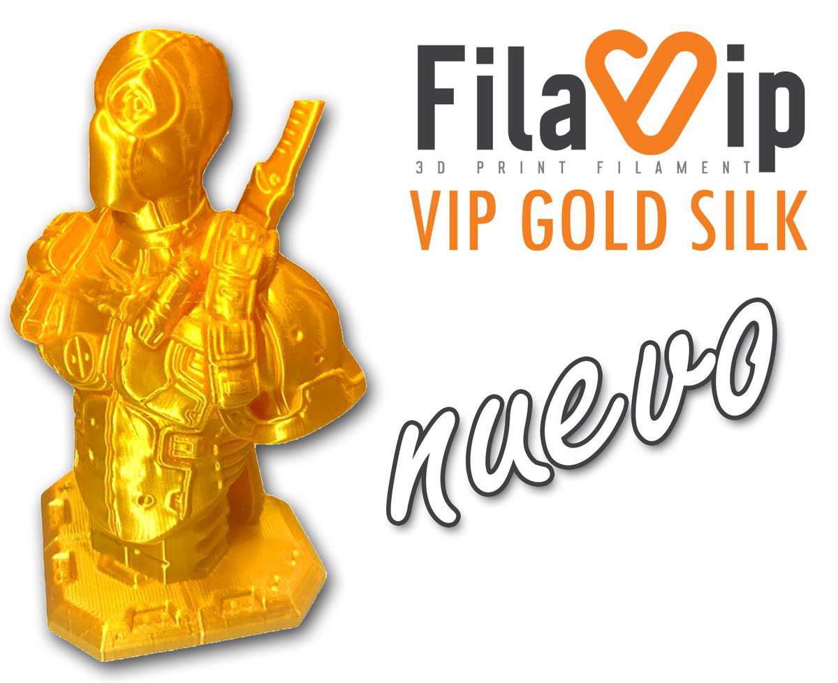 innovaland3d's tweet photo. Nuevo PLA Filavip Vip Gold Silk ya disponible en stock. ¡Un acabado oro metalizado impresionante para tus proyectos más exigentes!
#3dvip #filavip #3dfilamento #innovaland #3d #pla #thingiverse #innovaland3d #silk #plasilk #plasilkgold #3dprint #impresion3d #3dfilamentos https://t.co/QHCJNgrIXZ