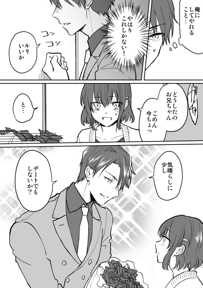 【創作漫画】妹からマンガのモデルを頼まれた兄が、BLマンガと知らずに協力する話2/3
#BLマンガ脳妹x少女マンガ脳兄 