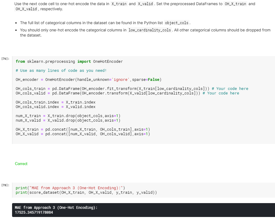import_alexward's tweet photo. #100DaysOfCode Day 96:

Finished the chapter on Categorical Variables for my intermediate ML course.

Learned how to combine multiple methods of dealing with categorical variables including testing cardinality and conditionally implementing label or one-hot encoding. https://t.co/OSKtyvDc0G