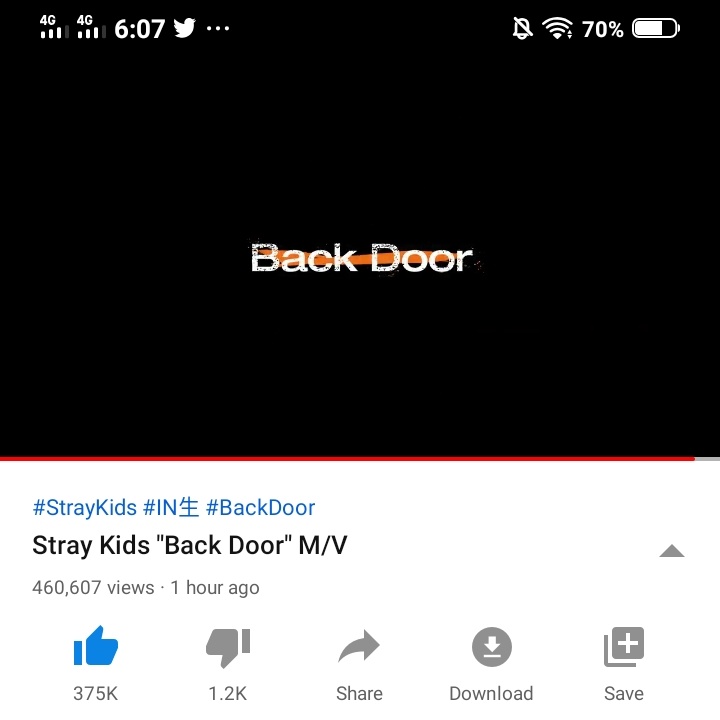 7:04 PM KST— 460,607 PM KST #BackDoorOutNow  #StrayKids_IN生  #StrayKids_INLIFE  #StrayKids_BackDoor #스트레이키즈_백도어  @Stray_Kids