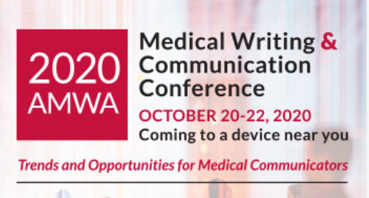 AMWAMAC's tweet image. Have you heard? Registration for #AMWA2020 on October 20-22 is open! Learn more about the 2020 AMWA Medical Writing &amp;amp; Communication Conference and sign up today! bit.ly/3bWdiYR #medcomms