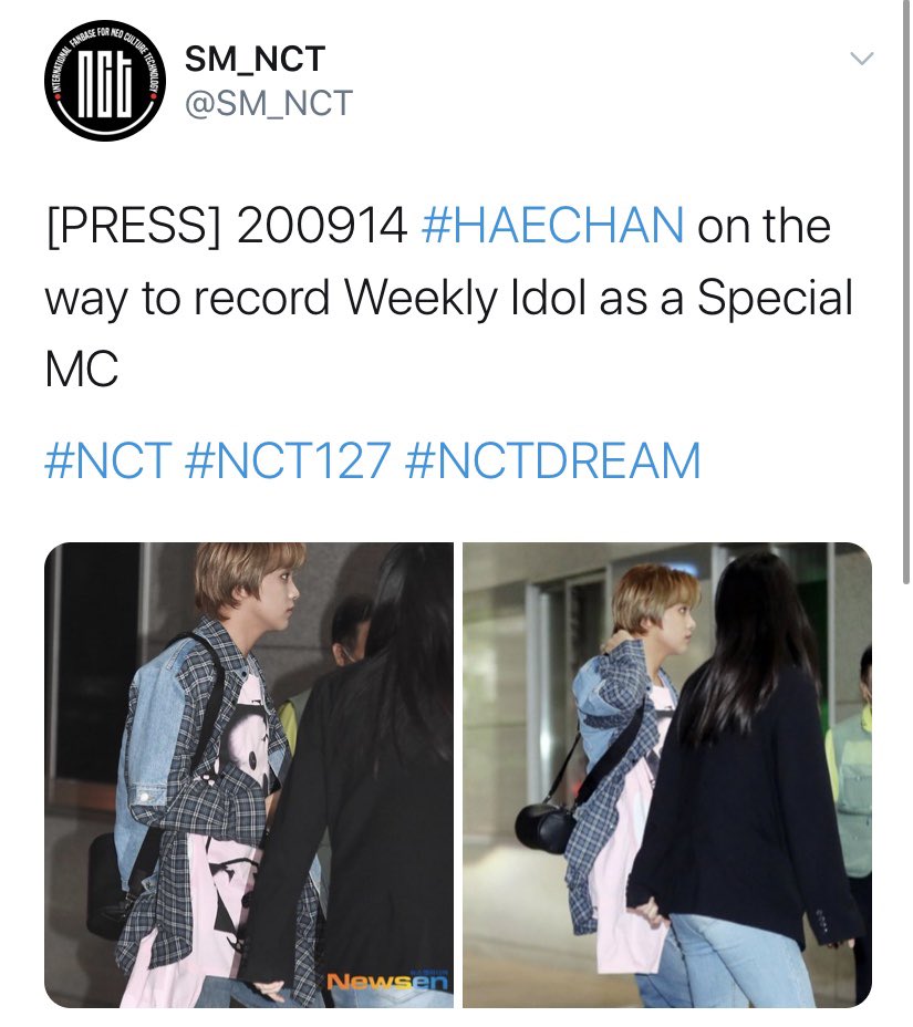 johnny and haechan were speculated to be special mcs for weekly idol instead (the state of confusion set in and i silently hoped that tbz would be the guests)