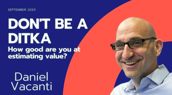 TheRealFlowZA's tweet photo. Our meetup "DON'T BE A DITKA: How good are you at estimating value?" moved to 21 Sept. Join https://t.co/qCYZgEoO9D #Meetup via 
@Meetup https://t.co/L9aRIlszR6