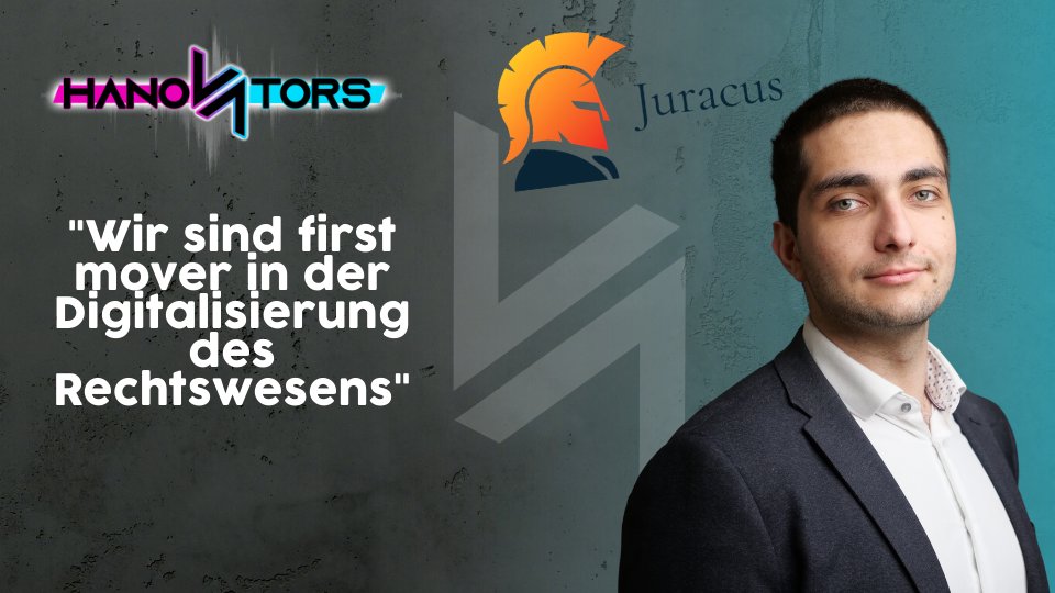 #Vertragsabwicklung zwischen Unternehmen dauert ewig und ist teuer? #Juracus räumt damit jetzt auf und #automatisiert die Prüfung von Verträgen mit #KI. 

Jetzt in der neuen #podcast Folge auf 
hanovators.de
 und überall wo es Podcasts gibt. 

#remotework #startup