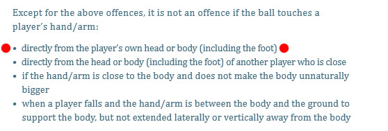 Let's start with the penalty given to Liverpool for the handball by Leeds' Robin Koch. This passage from the official Prem website, and the Laws of the Game, has been doing the rounds. It suggests that all deflections onto the hand cannot be an offence. It's not the case.