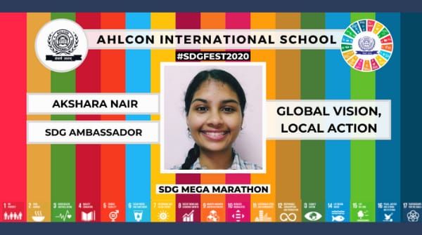 Team behind #SDGFEST2020

Akshara Nair is a ss of #AhlconIntl New Delhi, India, who is an active Mental Health &amp;SDG advocate. She has participated in various SDG Forums &amp;working on SDGs. She has represented the Student Community at State ,International platforms <a href="/aksharanairr/">akshara (she/her)</a>