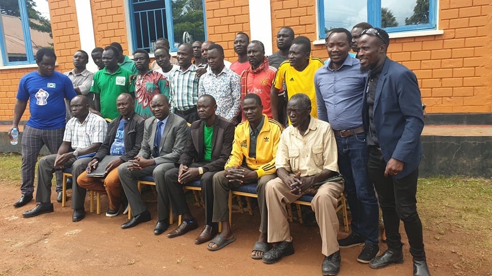 ssfa_com's tweet photo. The President of #SSFA, Mr. Francis Amin is in Yei to meet with the General Assembly of Yei’s Local Football Association (#YLFA) and discuss issues regarding football activities and development in Yei and the country at large. https://t.co/Rag3OQ77L6