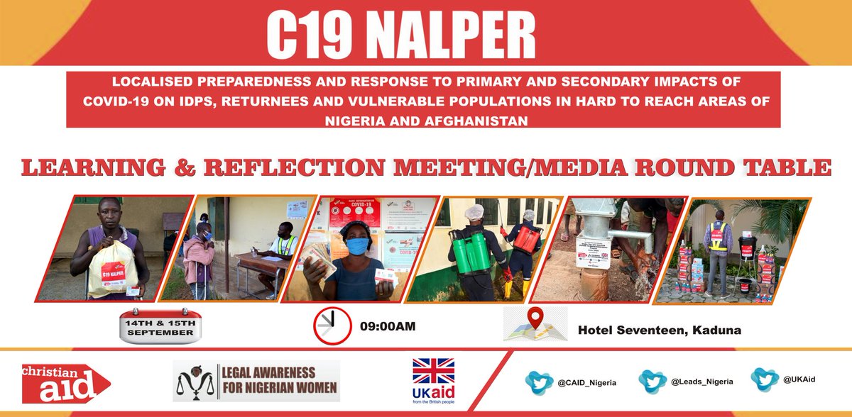 leads_nigeria's tweet photo. LANW with the support of @CAID_Nigeria @UKaid is organizing a 2 Days #C19NALPER Learning and Reflection Meeting at Hotel 17, Kaduna. @SakoRebecca @yusuf_kanhu @Aboh28 @HAhuwan @milenwa2 @ShobayoSunbo @Bidibiya @ojonumi123 @KDHSSD @KDHSSD @SholaOga @h4ccinitiative @perlnigeria https://t.co/GF9Lo0izAX
