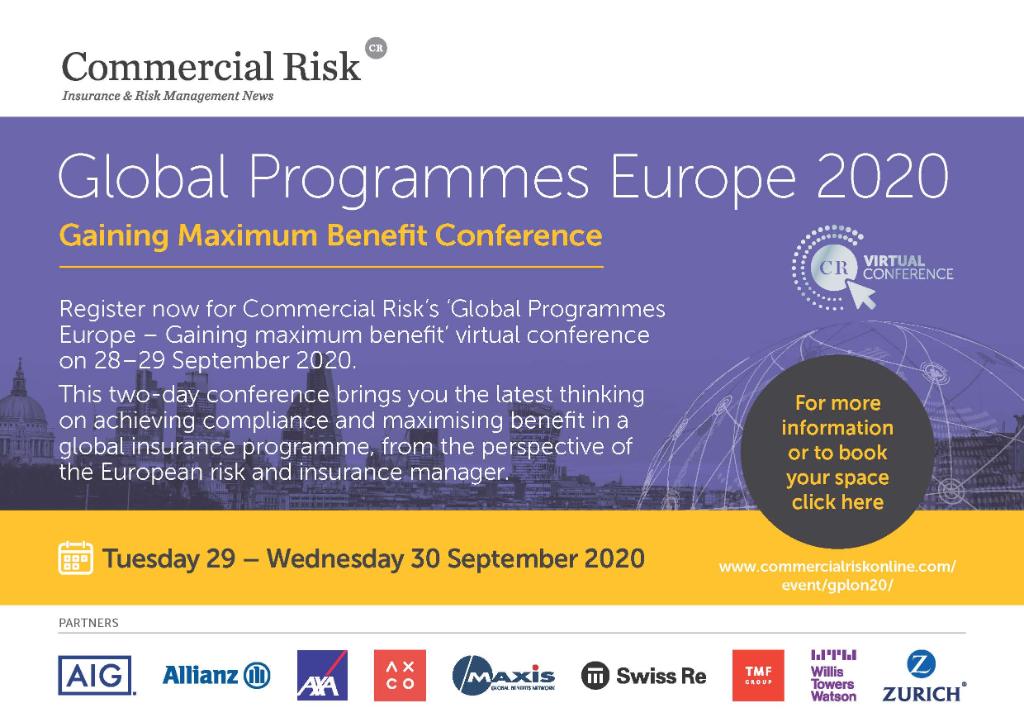 AIGemea's tweet photo. AIG is excited to sponsor Commercial Risk's Global Programmes Europe Virtual Conference 2020
29-30 September 2020 — see full agenda & AIG speakers or register now https://t.co/bcQ9ijgygj
@ComRiskOnline #captives #globalprogrammes https://t.co/YTE1AxqNzF