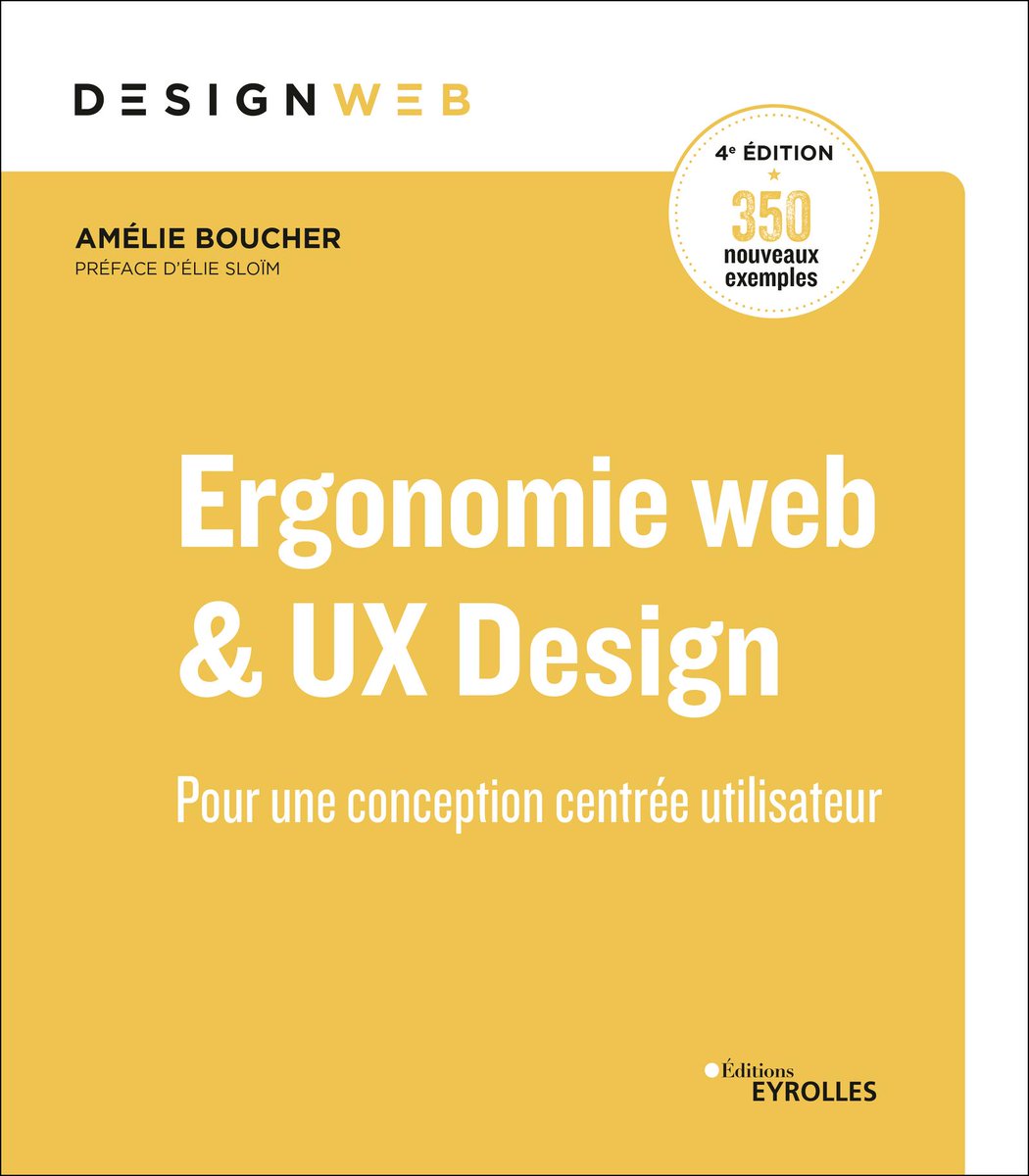 Eyrolles's tweet photo. Pour bien commencer la semaine, nous vous proposons de gagner 1 ex. du livre de @amelieboucher "Ergonomie web et UX design". 
Pour participer : RT avec #concoursergonomieweb + follow !
Tirage au sort à 16h ! 

#concoursergonomieweb #ergonomie #ergonomieweb #uxdesign https://t.co/BeAxWK1iq7