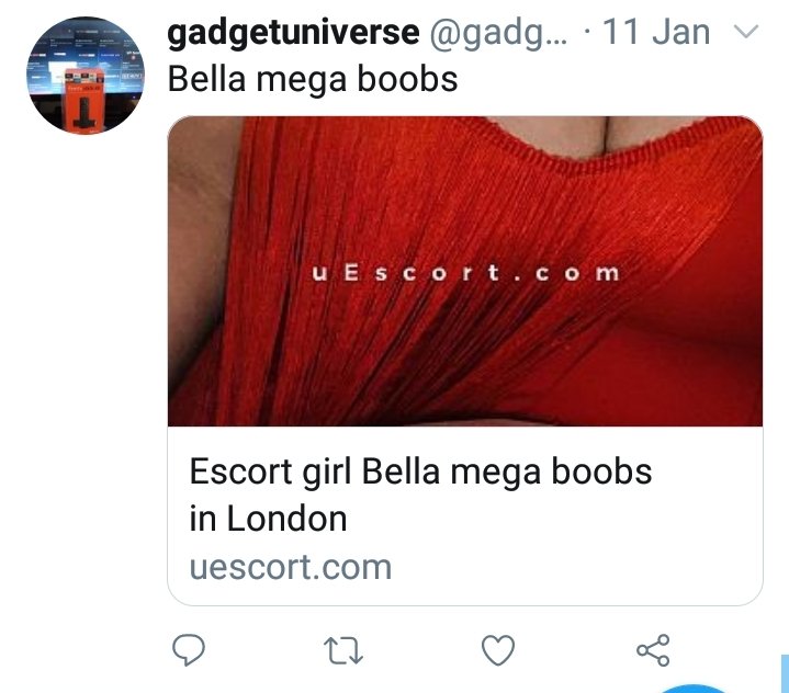 DeadPool4Presi's tweet photo. @sunbeam_tiny @gadgetuniverseX @Sizzibeth The guy uses escorts....say no more! https://t.co/BJYzuY88YP