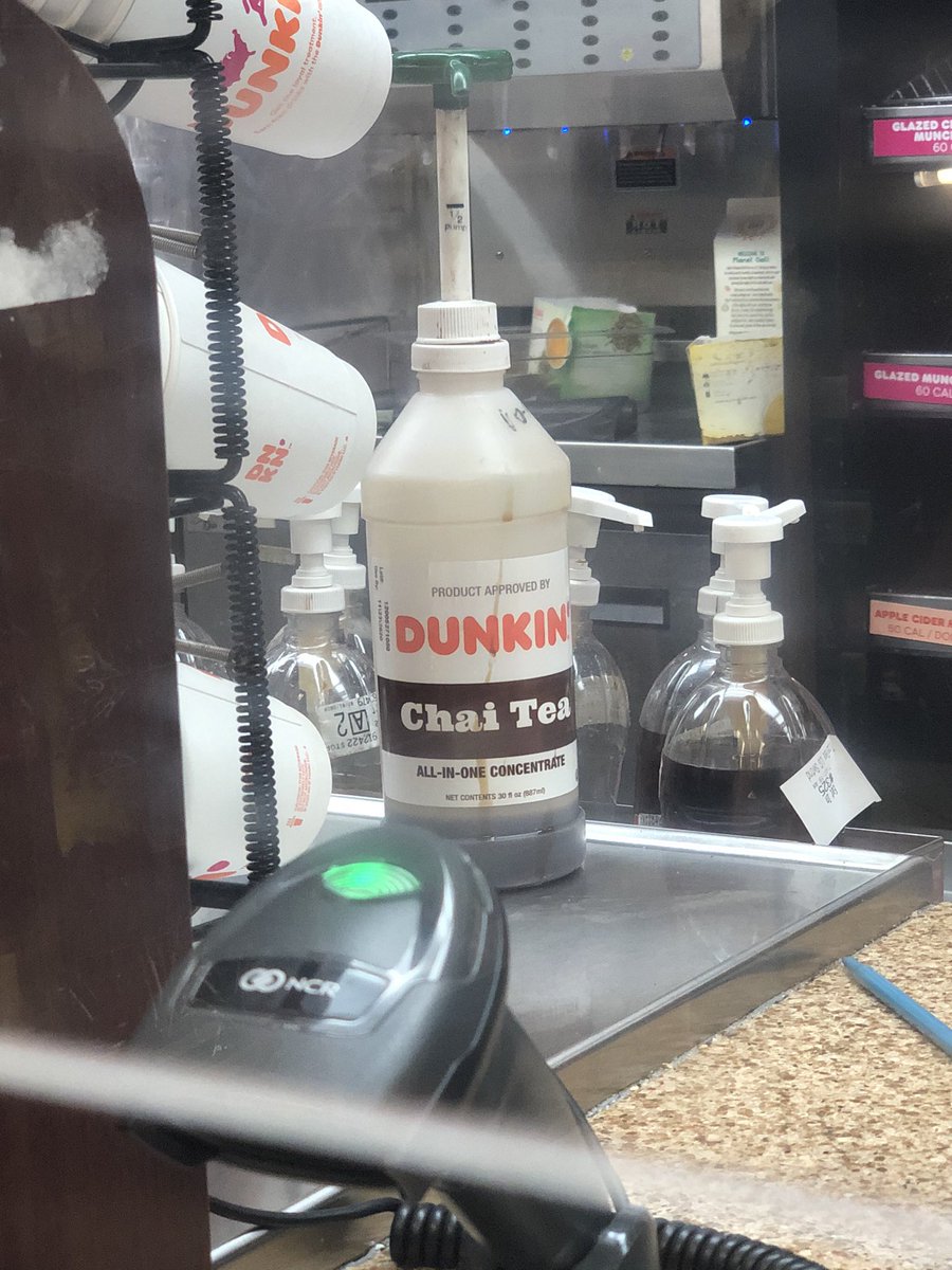 KateBell_2's tweet photo. @dunkindonuts is out here making Chai Tai with whatever the hell is in that... #gross... #whatisinit? https://t.co/kWw4SNAWja