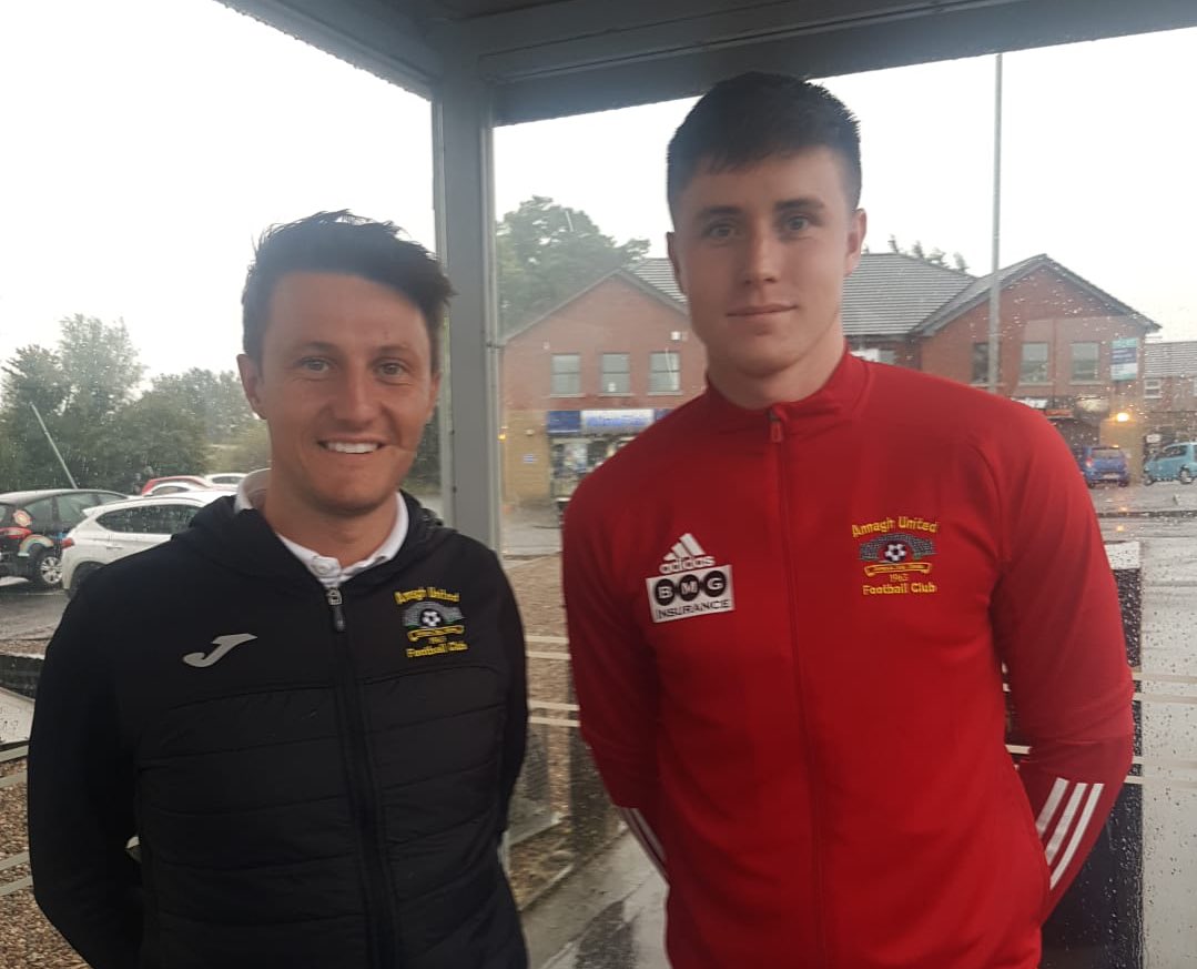 AnnaghUnitedFC's tweet photo. TRANSFER NEWS | INCOMING✅
We can confirm the management team have bolstered attacking options in the squad with the addition of 22 year old centre forward Ryan Coleman.
Welcome Ryan 🔴⚪️⚽️ https://t.co/lj7hONoISo
