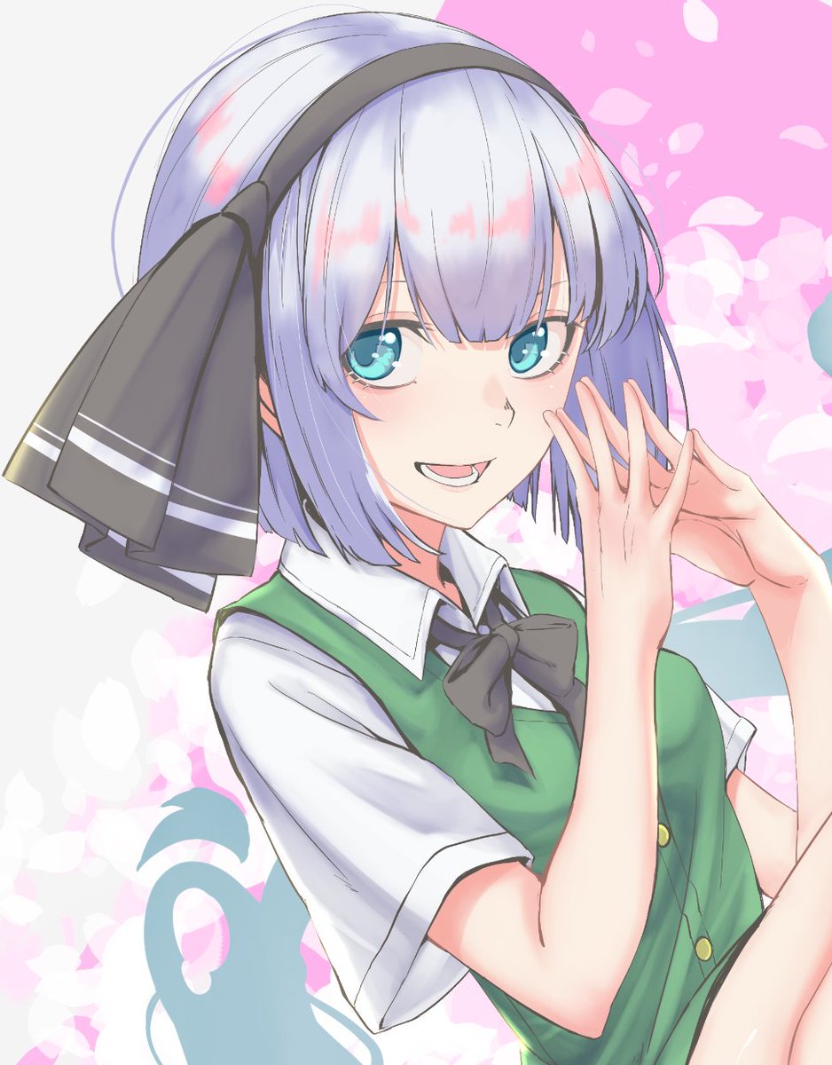 魂魄妖夢 ,半霊 「きゃわいい妖夢ぅ 」|だんぼるのイラスト