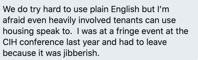 This is just typical of Carole's approach, thoughtfulness and knowledge of where she came from and how important good  #SocialHousing and housing management is  @martinhilditch  @Alison_Inman