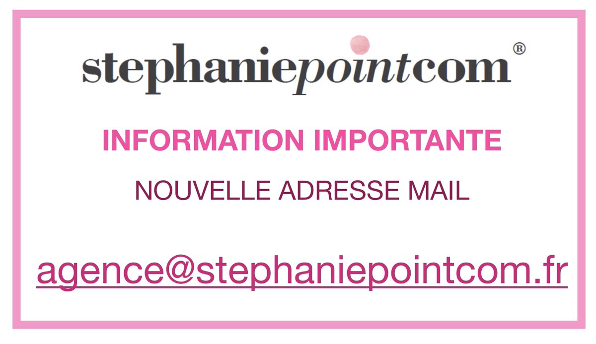 stephaniecom76's tweet photo. 🔴Changement d’adresse mail !! @stephaniecom76 @stephvarin76 #adressemail #changement #newmail https://t.co/Tm1QOPlc0t