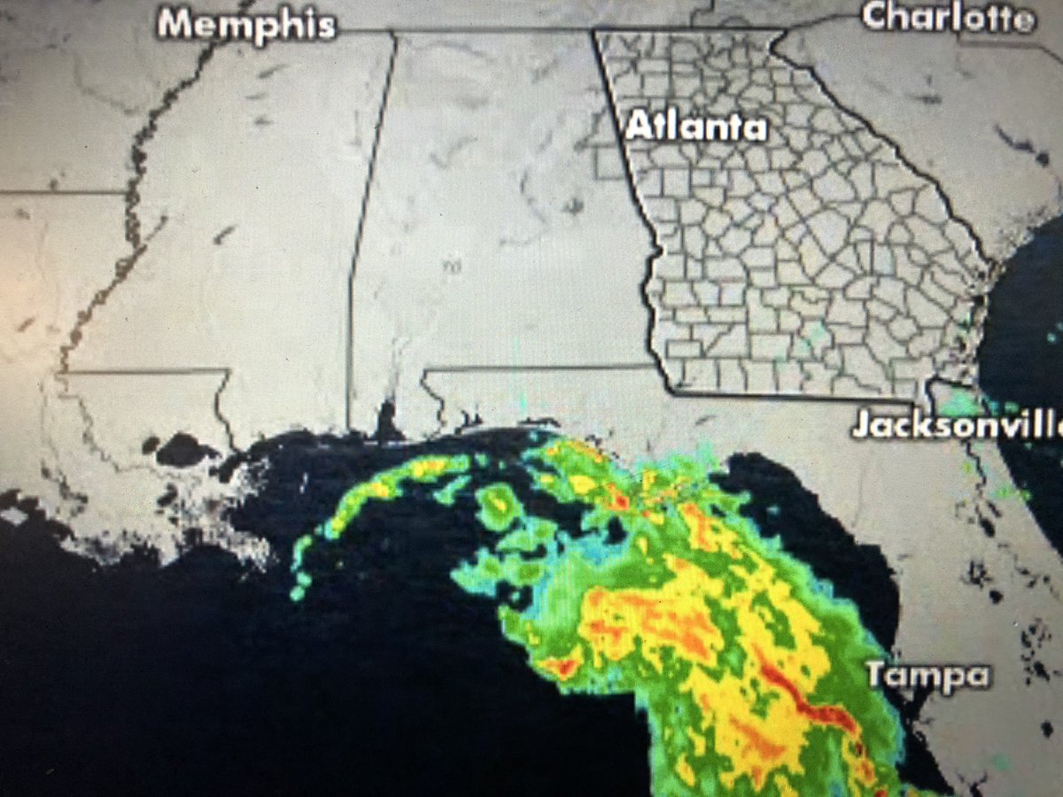 DarrynMooreWSB's tweet photo. Here we go again another storm heading towards the coastal states #wsbtv https://t.co/s23hTH5tWm