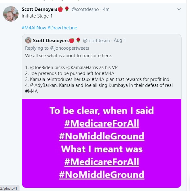 . @KamalaHarris I continue to keep my promiseEvery single day until we win  #MedicareForAll you will be reminded of the cost of the system you support.That means if you win or lose I will reminding you every day of your place in this group  #LegalizedManslaughter4Profit