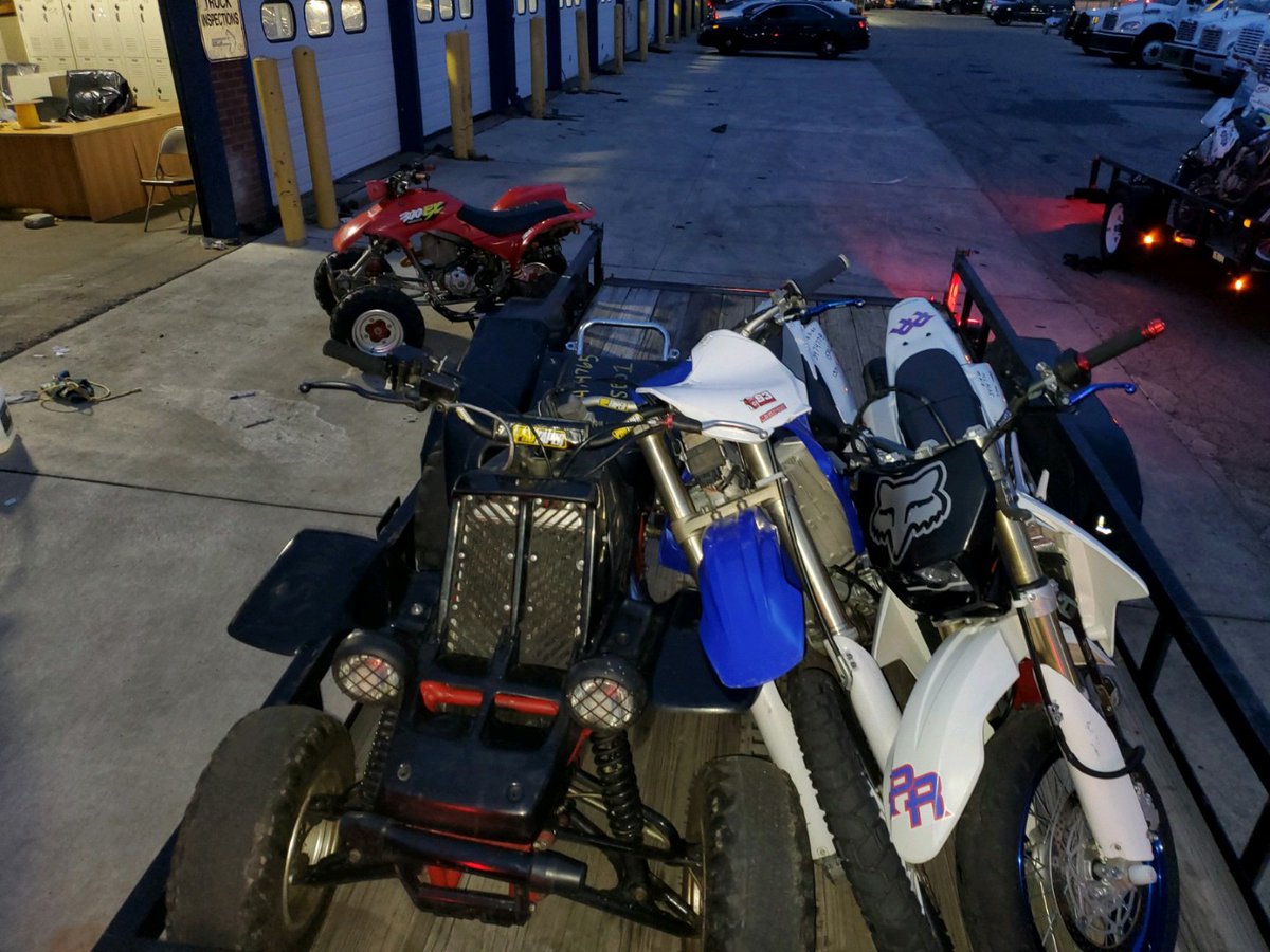 PhillyPolice's tweet photo. Our dirt bike and ATV initiative continues.  Yesterday's sweep resulted in 23 vehicle confiscations, and 3 arrests.  These initiatives will continue throughout the city.  Have info on where these vehicles are being stored and/or operated? Call 215-686-TIPS https://t.co/zEdKRVlxzv