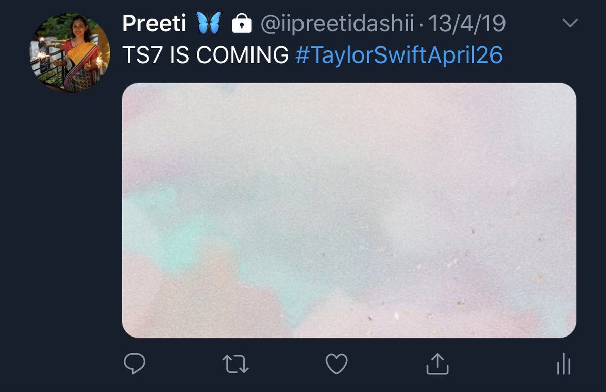 13th April 2019 & 26th April 2019 // and these were the last Taylor related tweets I had posted, after that, instead of switching back and forth between accounts, I stuck with my current one And now we are in TS8 era aka  #folklore  