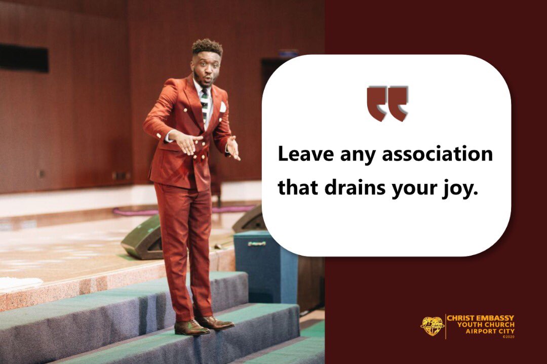 CEYCAirportCity's tweet photo. Is any association taking away your joy? 
#VictoryByTheWord https://t.co/kA3TapwuH4