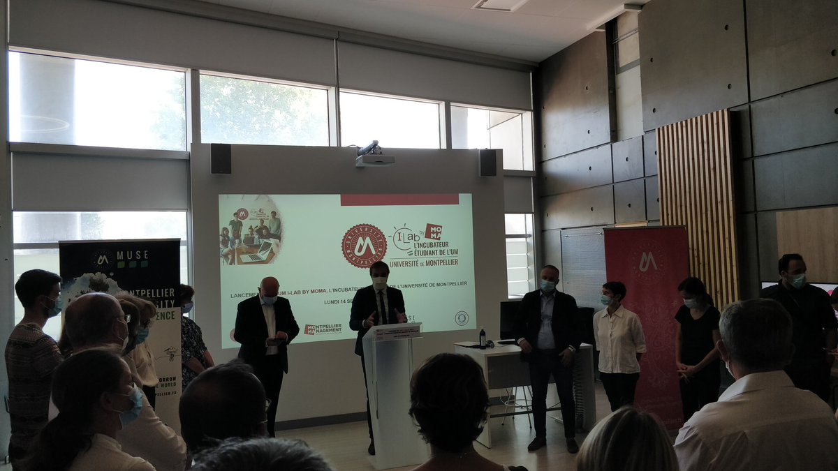 Lancement de l'incubateur étudiant de l'université de Montpellier#ILab  à @MtpManagement  #incubateur #Entrepreneur