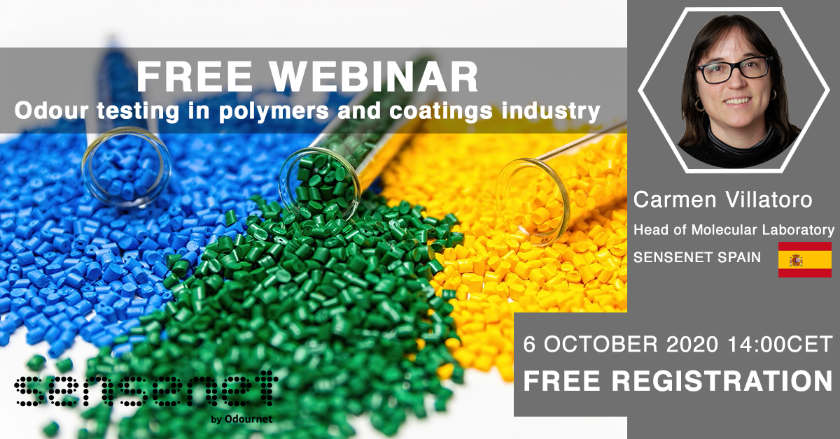 Sensenet_group's tweet photo. FREE WEBINAR: Odour testing in polymers and coatings industry

REGISTER TODAY: https://t.co/Jc521aDEJO

#sensenet #polymers #coatings #plasticindustry #producttesting #odour #webinar https://t.co/KGczg3tccr