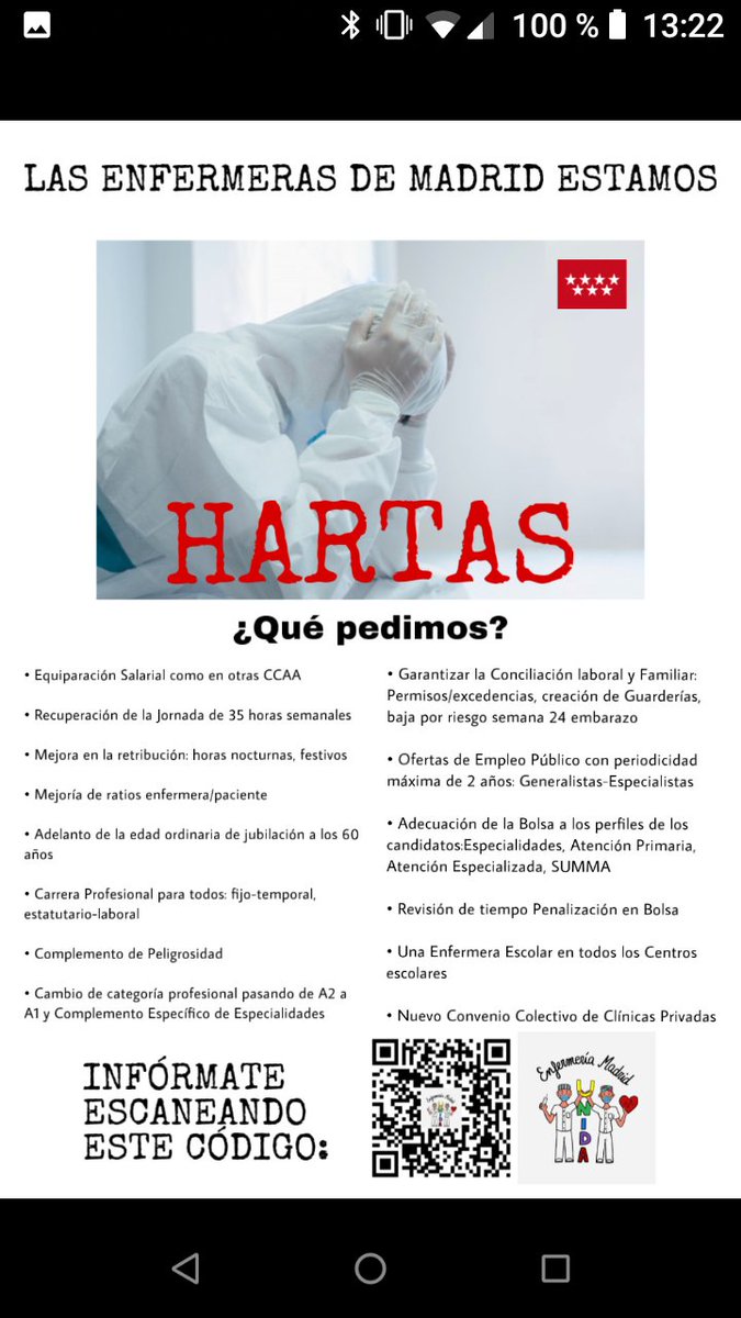 albertodelag's tweet photo. #EnfermerosEnLaAsamblea 35 horas, A1, ratios, especialidades, mal pagados.... Alguien da más... https://t.co/pTtj6tiimj